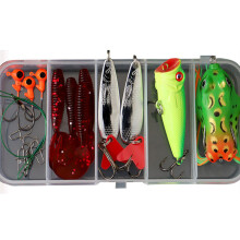 (Type D: 83pc) 17-101 Pcs Fishing Lure Set Fishing Tackles Kit Baits Hooks