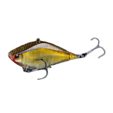 (Blue + Yellow) 1pc 6.3cm 14g Jerkbait Hard VIB Lures Crankbait Fishing Lure Wobblers With Treble Hook
