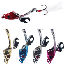 (Gold) 1 Pcs Sequins Zinc Alloy 11g Fishing Lure Hard Bait Artificial Fishing Hooks