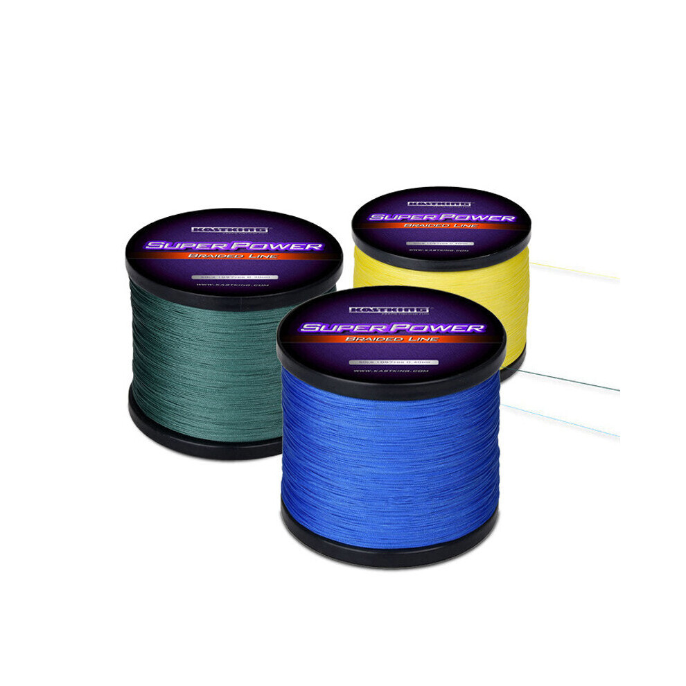 (Yellow, 0.6) 4 Strands PE Braided Fishing Line 12-40LB 1000m Multifilament Line For Saltwater Freshwater Fishing-image-OPC-PJGP5WS-NEW
