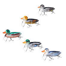 (E) 1PC 15CM 90g Floating Duck Shape Fishing Lure With Hook Topwater Soft Bait Fishing Tackle
