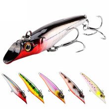 (Yellow Green) 1PC 19g 75mm Sinking Fishing Lure Pencil 3D Eyes Simulation Skin Hard Fish Baits