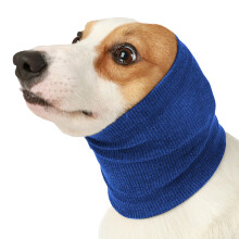 Dog Ear Protectors Noise Reduction Winter Dog Hoodie Scarf Soft Fleece-Lined One-Size Fits Most