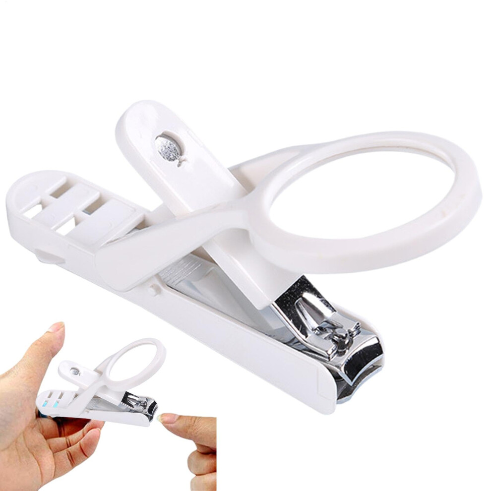 Baby Nail Clipper With Magnifier For Seniors Rotatable Toenail Clippers For Elderly Care