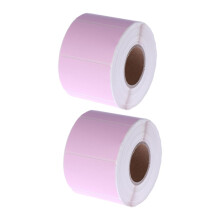 Thermal Labels Two Rolls Self-Adhesive Blank Price Tags For Address And Shipping Office And Home Use Writable Versatile