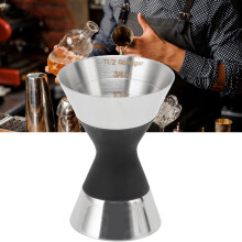 Cocktail Jigger Doppelwandig aus Edelstahl mit Skala – Doppelter Shot-Measure Jigger für die Heimbar Sanding