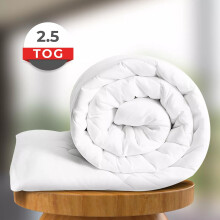 (Single Duvet Quilt Tog, 2.5 Tog) Soft Winter Duvet - 2.5, 4.5 & 7.5 Tog Quilts for All Seasons, Lightweight & Warm Bedding Comforter