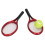 4er-Set Mini-Tennisschläger, 1:12, 93,8 cm, Kunststoff 15