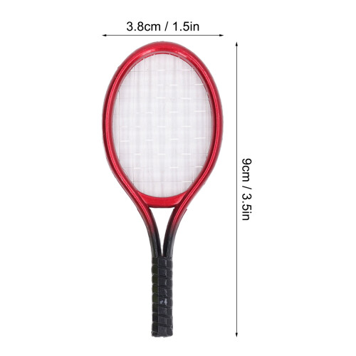 4er-Set Mini-Tennisschläger, 1:12, 93,8 cm, Kunststoff 1