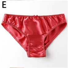 (M,orange)Women's Mulberry Silk Panties Underpants Soft Comfort Underwear Solid Girls Female Briefs Sexy Lingerie Plus Size Lingerie
