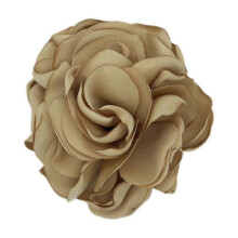 (khaki)1PC Art Flower Brooch Fabric Corsage Gift Cloth Lapel Pin Handmade Elegant Jewelry Wome