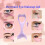 Lila Silikon-Winged-Eyeliner-Schablone 150x50mm 10