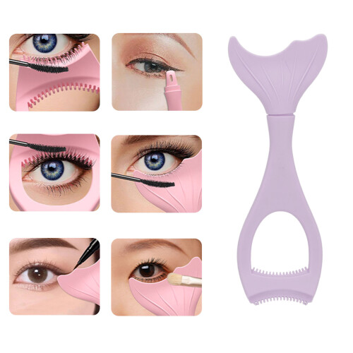 Lila Silikon-Winged-Eyeliner-Schablone 150x50mm