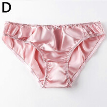(3XL,pink)Women's Mulberry Silk Panties Underpants Soft Comfort Underwear Solid Girls Female Briefs Sexy Lingerie Plus Size Lingerie