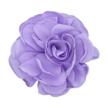 (light purple)1PC Art Flower Brooch Fabric Corsage Gift Cloth Lapel Pin Handmade Elegant Jewelry Wome