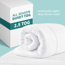(King Duvet Quilt Tog, 2.5 Tog) Soft Winter Duvet - 2.5, 4.5 & 7.5 Tog Quilts for All Seasons, Lightweight & Warm Bedding Comforter