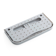 Wand-Schuhregal grau Einheitsgröße 27,9  14,5  2 cm