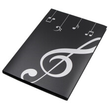 Notenordner Sheet Music Binder For Musicians With Clear Sleeves Lightweight For School Office Travel Document Storage