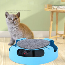 Bewegliches Mäusefang-Katzenspielzeug - Blaues ABS-Puzzle