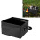 13L faltbarer Camping-Eimer schwarz tragbar 4