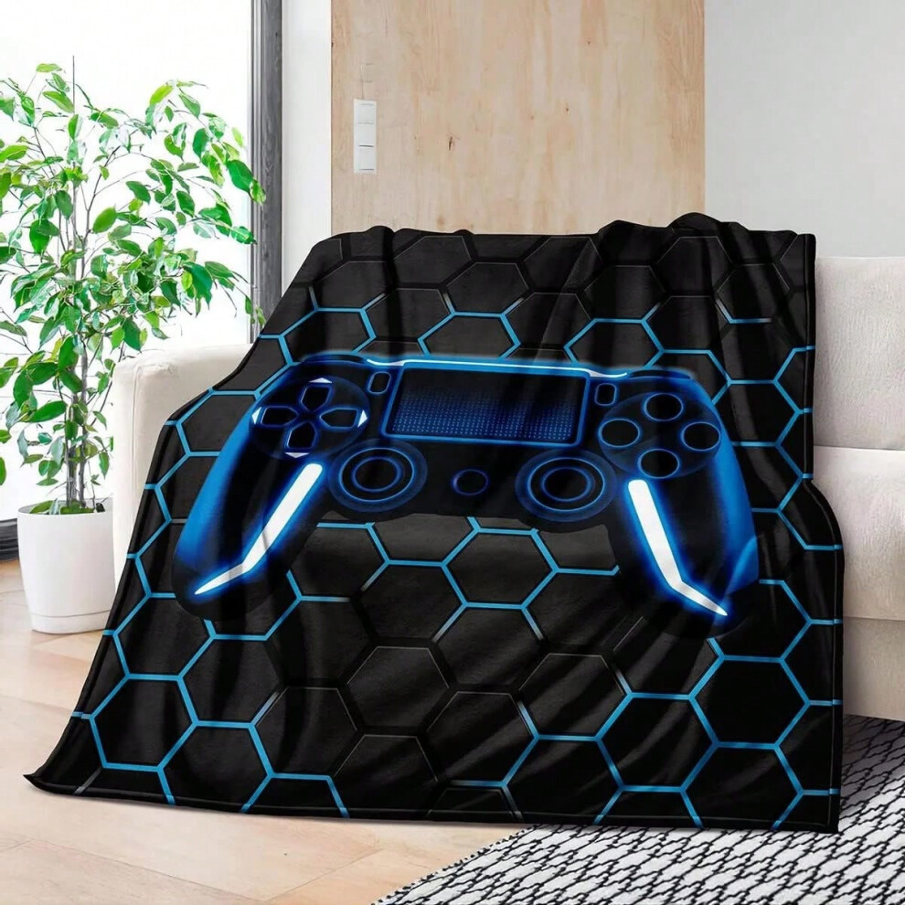 (7, 70x100cm-XS) Bedding Gaming Throw Blanket Super Soft, Gamer Gift for Couch Sofa for For Kids Boys Teens Video Game-image-OPC-PJGPKPS-NEW