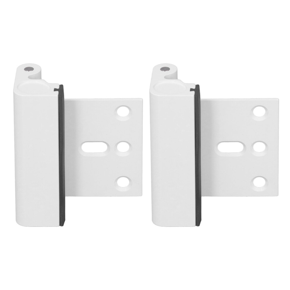 2Pcs Aluminum Alloy Door Security Lock For Home & Hotel, 3 Inch White 9481338017068