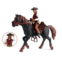 High Simulation Cowboy Horse Toy for Kids, Bright Colors, Safe Plastic
