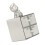Baby Tooth Keepsake Storage Box Drawer Type Bear Decor Zinc Alloy Silver 16