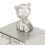 Baby Tooth Keepsake Storage Box Drawer Type Bear Decor Zinc Alloy Silver 5