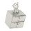 Baby Tooth Keepsake Storage Box Drawer Type Bear Decor Zinc Alloy Silver 14