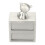 Baby Tooth Keepsake Storage Box Drawer Type Bear Decor Zinc Alloy Silver 6
