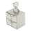 Baby Tooth Keepsake Storage Box Drawer Type Bear Decor Zinc Alloy Silver 1