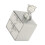 Baby Tooth Keepsake Storage Box Drawer Type Bear Decor Zinc Alloy Silver 15