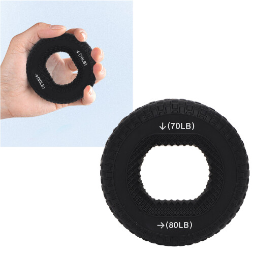 Silikon-Griffring Schwarz 70-80 LB Übungsgerät