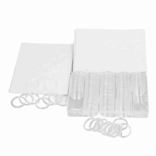 Coin Protectors 100pcs 17-30mm Clear Capsules with Foam Seals for Coins