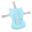 Baby Bath Seat Cushion Blue Bear, Foldable, Adjustable Support 12