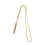 Stressabbau-Atemkette Gold 69 cm 5  0,8 cm 6