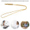 Stressabbau-Atemkette Gold 69 cm 5  0,8 cm 4