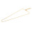 Stressabbau-Atemkette Gold 69 cm 5  0,8 cm 7