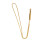 Stressabbau-Atemkette Gold 69 cm 5  0,8 cm 16