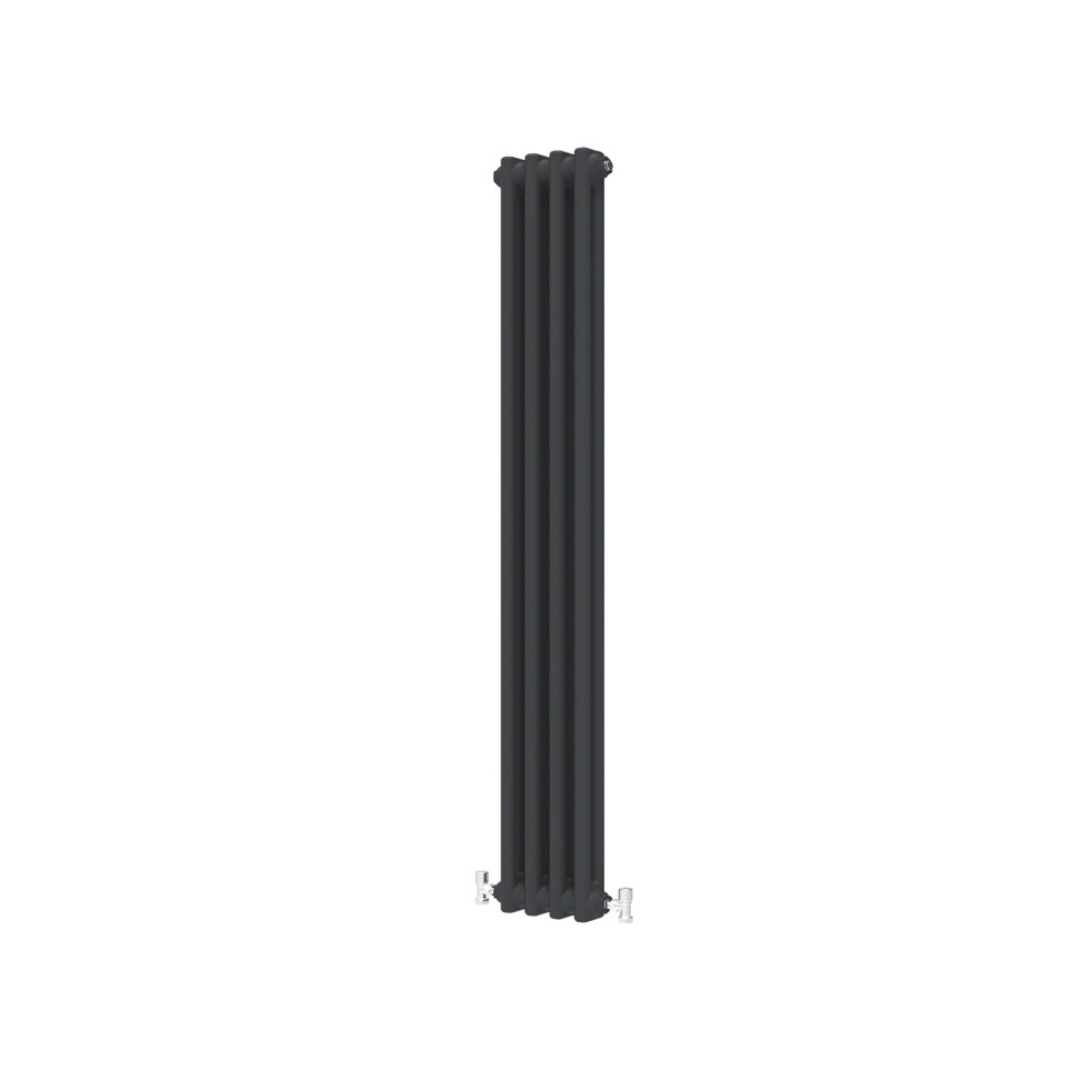 Aica (Black, 1500*200Mm) Traditional Cast Iron Style Radiators