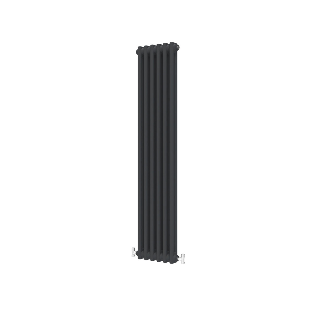 Aica (Black, 1500*290Mm) Traditional Cast Iron Style Radiators