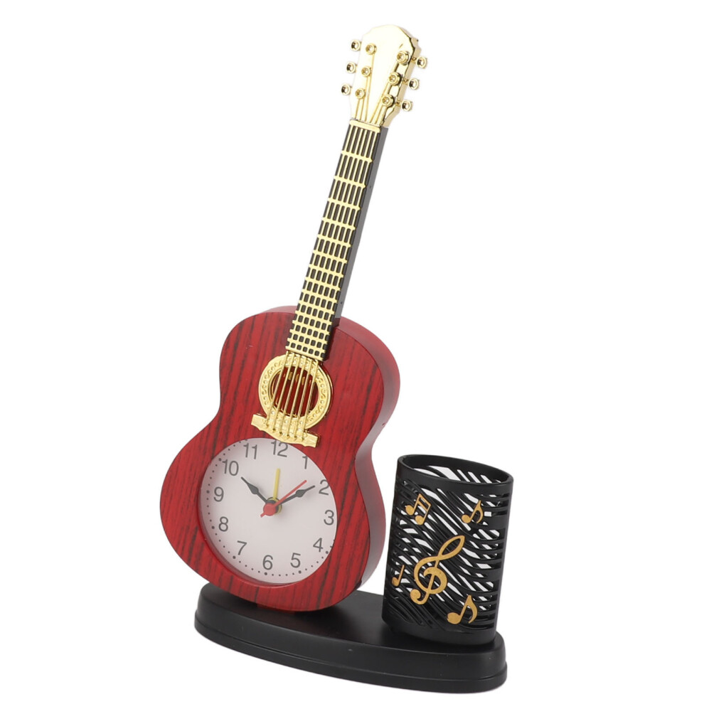 Multifunctional Guitar Clock with Pencil Sharpener Pen Holder Ideal Gift-image-OPC-PJGPTFT-NEW