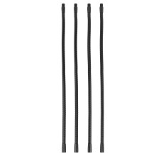 4 Pcs Aluminium Gooseneck Lamp Hose 10mm 40cm Flexible Fittings