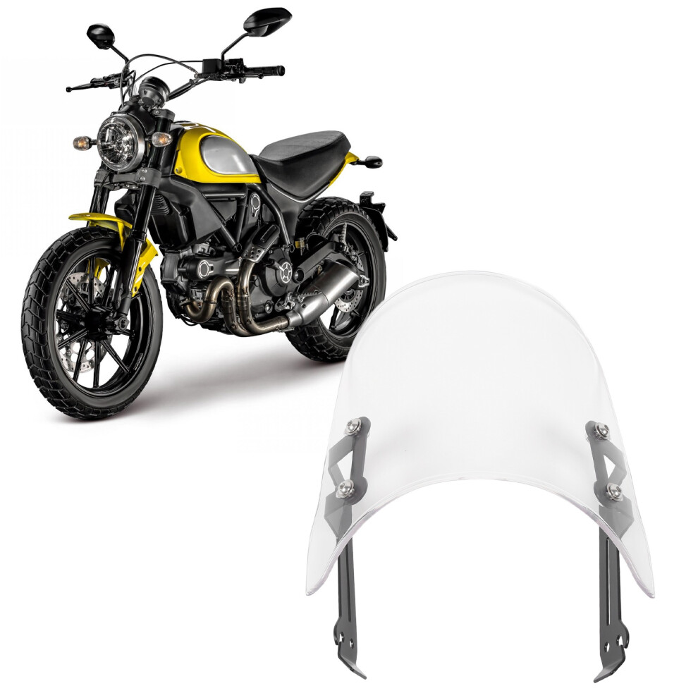 Motorcycle Windshield For Ducati Scrambler 800/400 Transparent 2015-2022 8411338031666