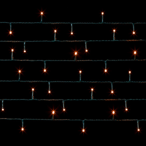 Premier 600 LED Twinkling Christmas String Lights Timer Vintage Gold 15M 2
