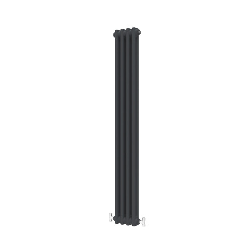 AICA (Black, 1800*200mm) Traditional Cast Iron Style Radiators