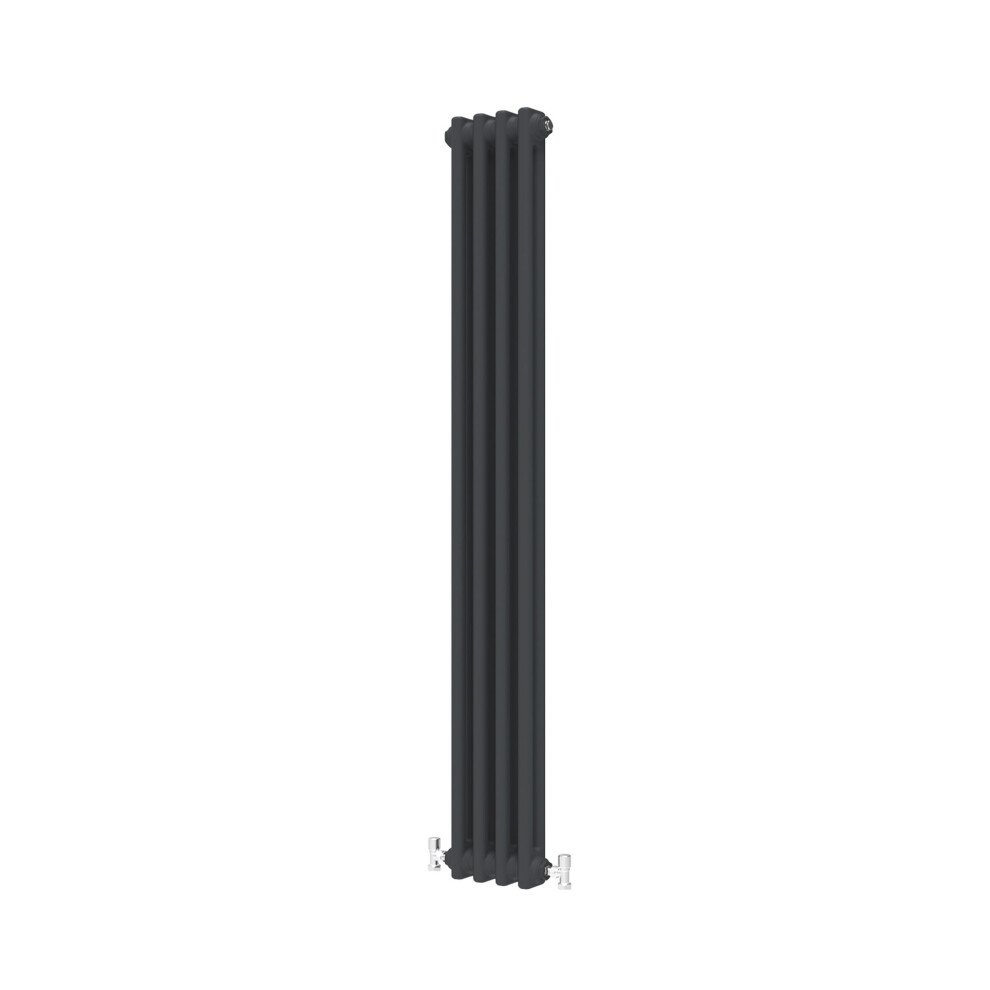 Aica (Black, 1800*200Mm) Traditional Cast Iron Style Radiators