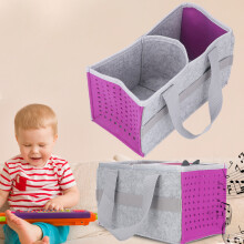 Lila Filztasche für Starter-Set, 26 x 13,7 x 14,4 cm