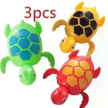 Baby Bath Toy Clockwork Dabbling Playing Water Turtle Cute Little Animal Wind Up Toys Children Class